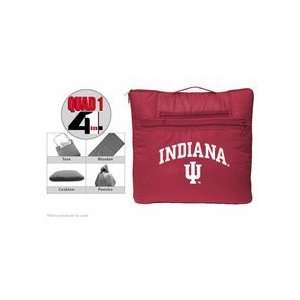 Indiana Hoosiers Quad One Four Products In One (Blanket, Rain Poncho 