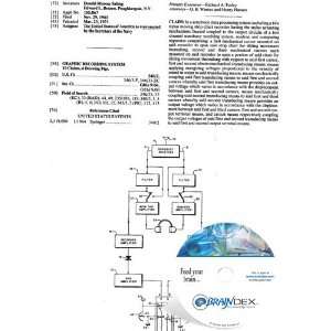  NEW Patent CD for GRAPHIC RECORDING SYSTEM Everything 