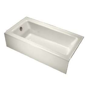    96 Bellwether Bath with Integral Apron and Left hand Drain, Biscuit