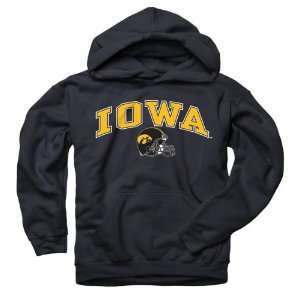  Iowa Hawkeyes Black Football Helmet Hooded Sweatshirt 