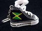 NEW JAMAICA KEYCHAIN KEY CHAIN JAMAICAN SHOE SNEAKER 3 INCHES TRINKET 