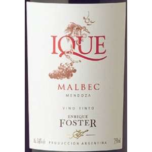   2010 Bodega Enrique Foster Ique Malbec 750ml Grocery & Gourmet Food