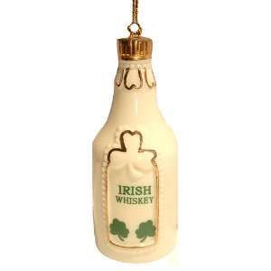 Porcelain Irish Whiskey Bottle Christmas Ornament #J4100 