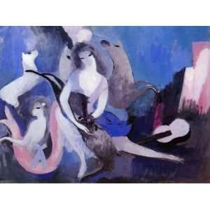  12X16 inch Marie Laurencin Abstract Canvas Art Repro Young 