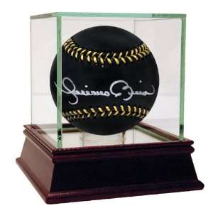 Mariano Rivera Autographed Ball   Black Leather in Silver 