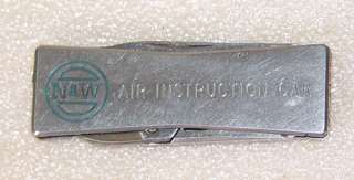Air Instruction Car Folding Pocket Knife Japan  