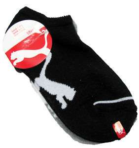 PUMA Boys 3 Pack Black & Grey Low Cut Ankle Socks NWT  