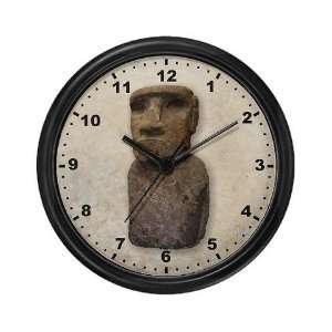  Easter Island Art Wall Clock by 