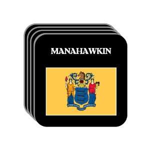  US State Flag   MANAHAWKIN, New Jersey (NJ) Set of 4 Mini 