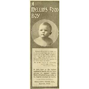  1899 Ad Mellins Baby Food Chas. A Jackson Family Son 