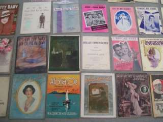 Vintage Sheet Music Lot of 62 very nice pieces  