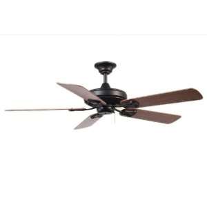  Majestic Collection 52 Aged Bronze Ceiling Fan with Dark Oak 