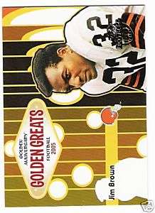 Jim Brown   2005 Topps 50th Anniversary   Golden Greats  