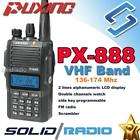 Puxing PX 888 VHF 136 174MHZ free Earpiece 2 way radio