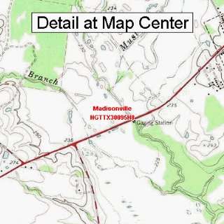   Topographic Quadrangle Map   Madisonville, Texas (Folded/Waterproof