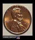 1962 P LINCOLN MEMORIAL Penny MS Brilliant Uncirculated FLAMING RED 