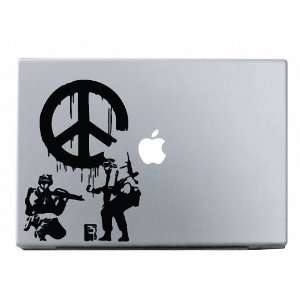    Banksy Peace Macbook Decal Mac Apple skin sticker 