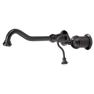Lavatory Faucet LuxExclusive Wall Mount Faucet in Oil Rubbed Bronze 