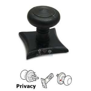 Rustic revival bronze   privacy concentric knob with concave square pl
