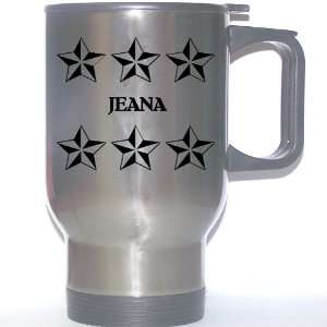  Personal Name Gift   JEANA Stainless Steel Mug (black 