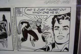 Original Art Larry Lieber Daily Panels Spider Man  