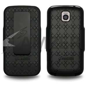 Rubberized Cover & Holster for LG Optimus M & C  