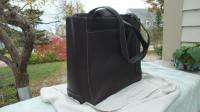 Stunning New LEVENGER Lrg Dk Brown Leather Tote/Shoulder Bag  