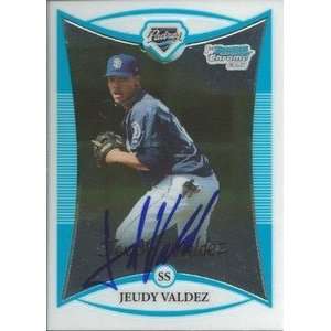  Jeudy Valdez Signed Padres 2008 Bowman Chrome Card Sports 