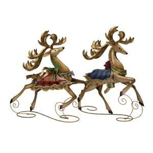   and Prancer Reindeer Christmas Table Top Figures 19