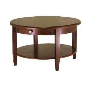  Concord Round Coffee Table With Drawer And Shelf By 