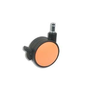Cool Casters   Black Caster with Orange Finish   Item #400 75 BL OR FR 