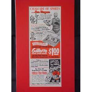 Jim Hegan Cleveland Indians Catcher 1952 Gillette Advertisement 