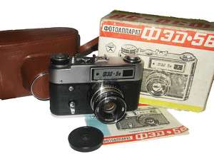 FED 5 B Russian Leica Rangefinder Camera+manual+Box  