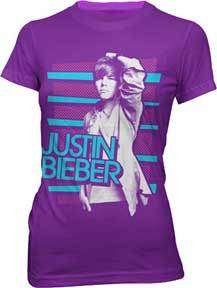 Justin Bieber Dots & Stripes Junior Size Shirt JUS1097  