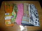 NEW PAIR ladies large assorted garden work gloves leather cotton