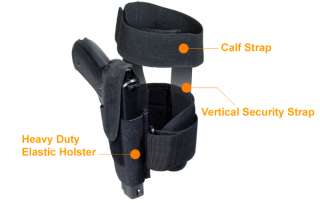 UTG / Leapers Concealed Ankle Holster  Black PVC H190B  