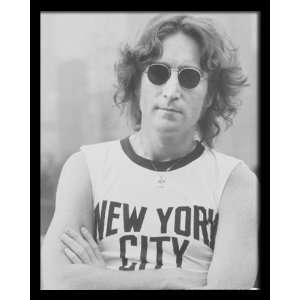  John Lennon New York City, 16 x 20 Poster Print, Framed 