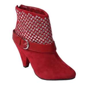  Journee Collection TRINITY 03 RED Womens Trinity Bootie 