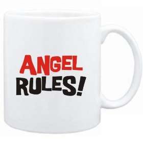  Mug White  Angel rules  Male Names