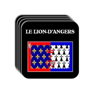 Pays de la Loire   LE LION DANGERS Set of 4 Mini Mousepad Coasters
