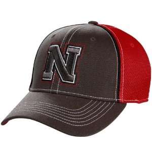   the World Nebraska Cornhuskers Charcoal Scarlet Linerider Flex Fit Hat