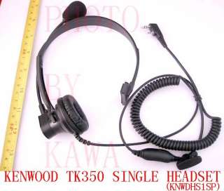 Headset 1 speaker Mic for Kenwood TK350 radio KEBD KSPK  