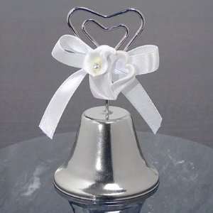 Calla Lily Heart Wedding Bell Place Card Holder  Kitchen 