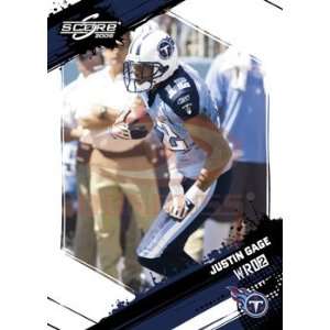  2009 Score #284 Justin Gage   Tennessee Titans (Football 