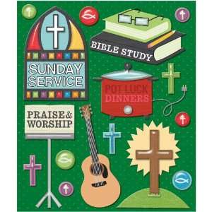  K&Company Church Activities Sticker Medley Arts, Crafts 