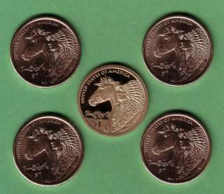 2012 Sacagawea 5 coin set P ( A and B pos ) D ( A and B pos ) and S 
