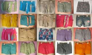NWT Girls Athletic Khaki Bermuda Jean Shorts Skirts Size 8 10 12 14 16 