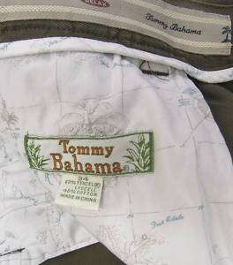 Tommy Bahama Tencel & Cotton Khakis Brown 34 x 32 1/2  