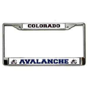  Colorado Avalanche NHL Chrome License Plate Frame Sports 