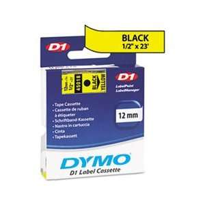  D1 Standard Tape Cartridge for Dymo Label Makers, 1/2in x 